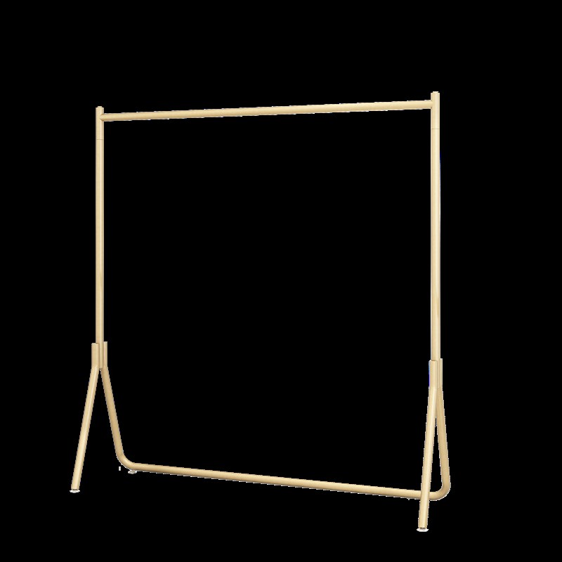 单杆式晾衣架落地室内晒衣架阳台卧室简易挂衣架轻奢家用地摊架子