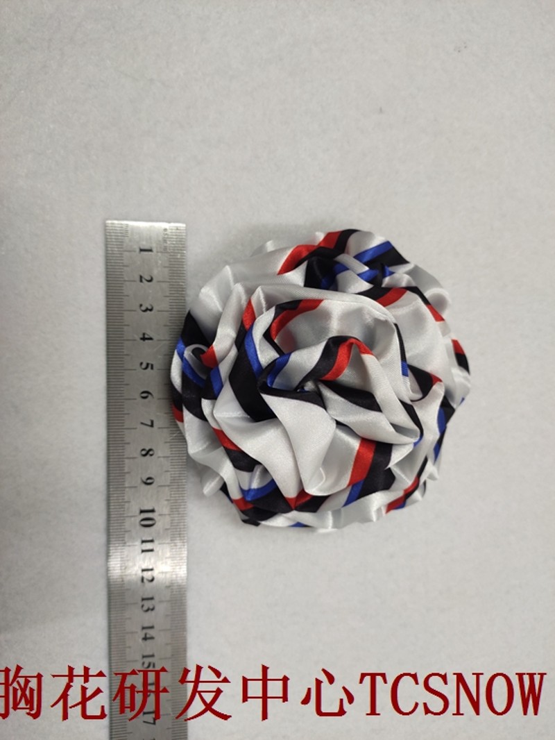 厦门地铁工作人员胸花肩花丝巾免打花实用懒人方便丝巾花无标记