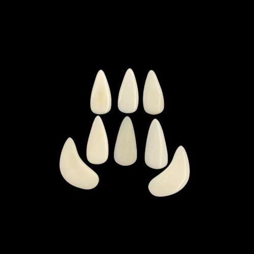 敦煌天然牛骨古筝指甲专业演凑级手工打磨半月摇指款义甲儿童成人