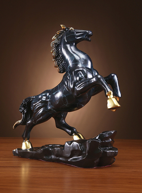 铜欣祥纯铜马摆件马到成功家居装饰品客厅办公室开业礼品玄关摆件