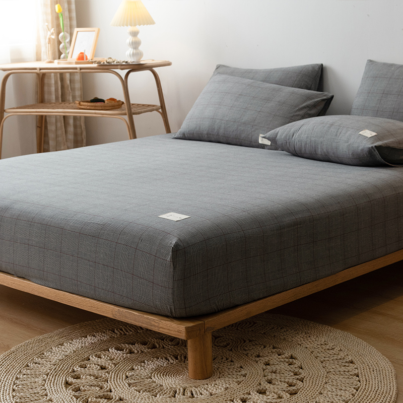 全棉水洗棉床笠单件纯棉儿童床罩加高防滑固定席梦思床垫套保护套