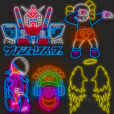 霓虹灯定制发光字广告牌订做酒吧火锅装饰网红港式户外招牌灯箱