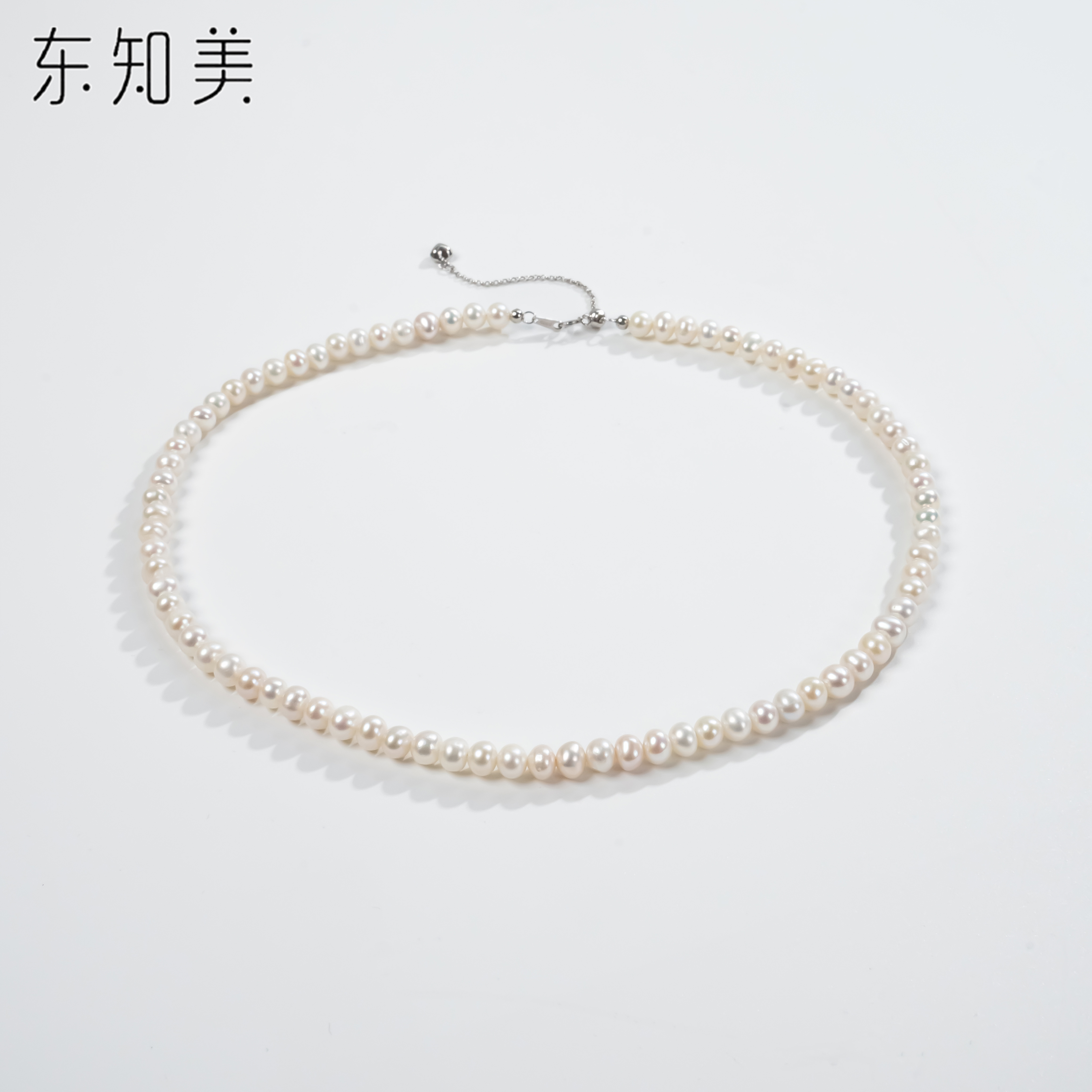 天然淡水无核珍珠项链