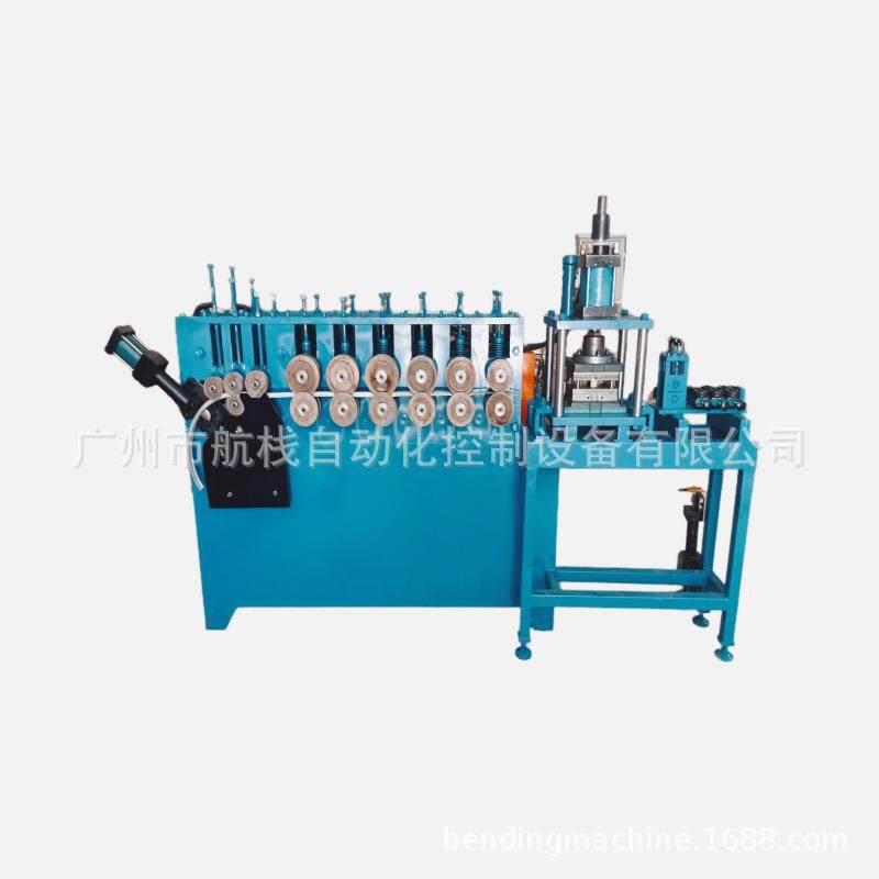 扁钢法兰自动伺服数控打圈机6-10mm螺旋钢筋卷绕机弹簧绕圈机