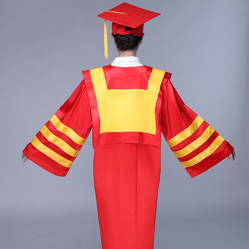校长服 院长服大学毕业礼服 文科垂布 学士服