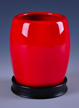 陶瓷笔筒摆件教师节礼物办公用品文具文房四宝复古中国风装饰摆设