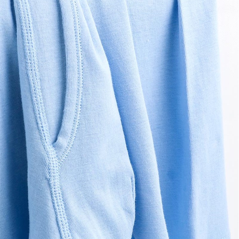 男内裤纯棉中老年平角裤衩宽松高腰大码老人四角短裤头前开口全棉