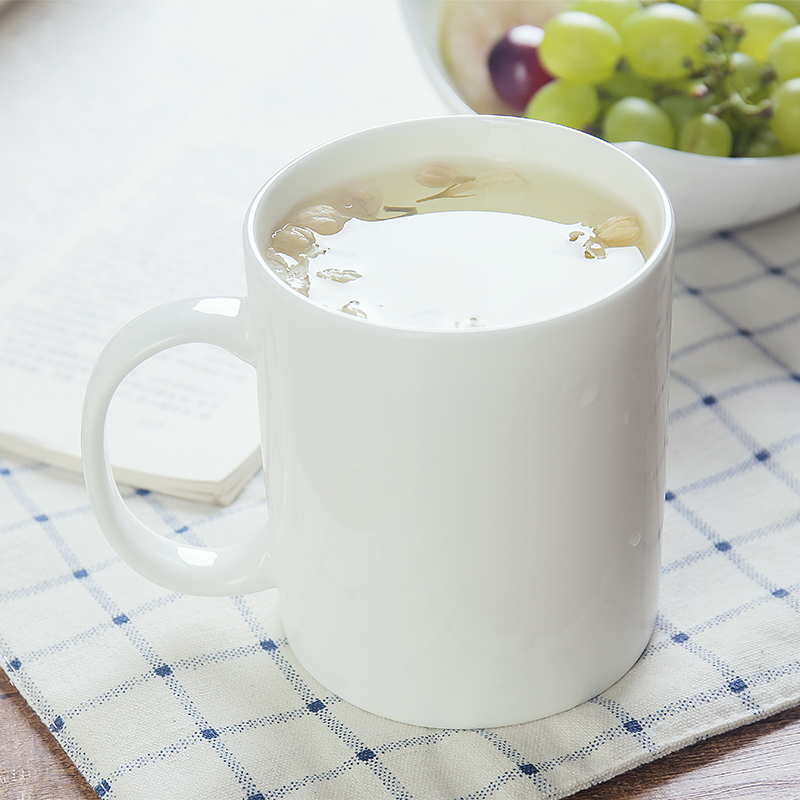 景德镇创意纯白陶瓷小水杯冷饮杯喝茶杯水杯创意马克杯咖啡杯个性