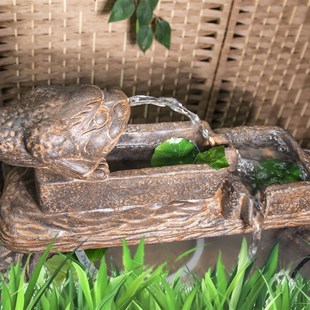 中国风仿古仿青石禅意桌面花盆水仙盆石头怀旧做旧三层流水缸花盆