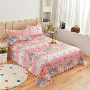 1米35床上四件套全棉纯棉1.8x2米被套1.35一米三五1.5床笠款8八二