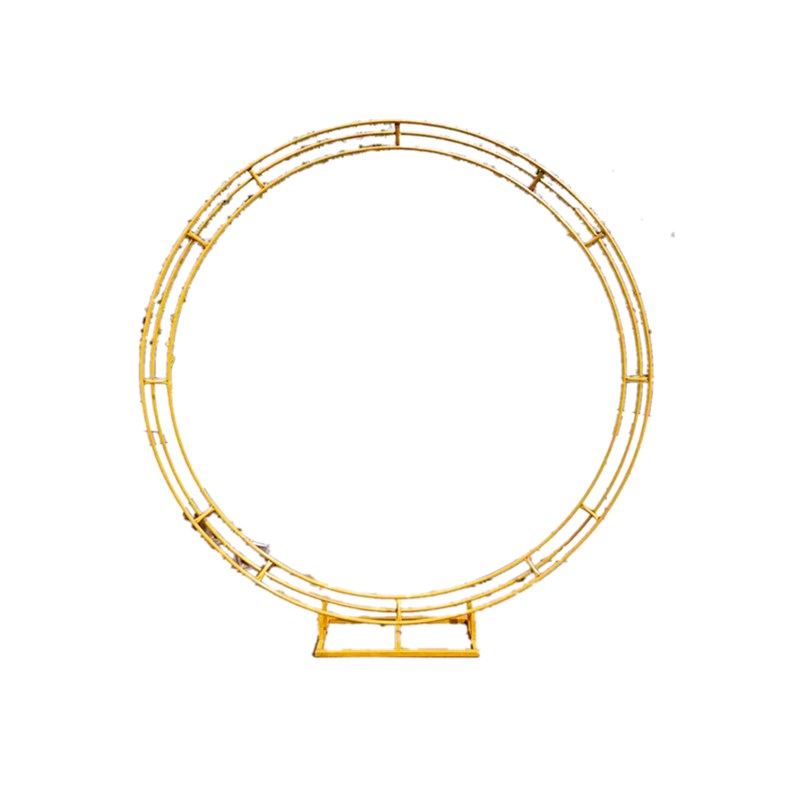 2019新款婚庆道具 三杆背景圆环架子 单双三杆拱门圆弧形婚庆铁艺