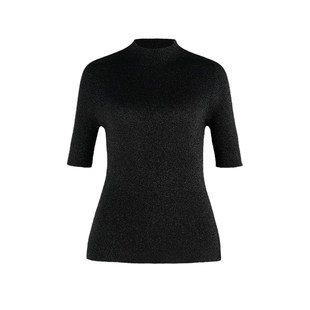 大洪洪珂芮达【初见星海】春秋全羊毛无缝针织衫中袖打底衫女上衣