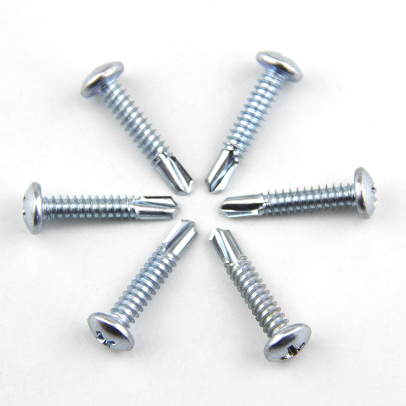 盘头十字槽钻尾螺钉半圆头自攻自钻螺丝燕尾钻尾十字螺钉M4.2M4.8