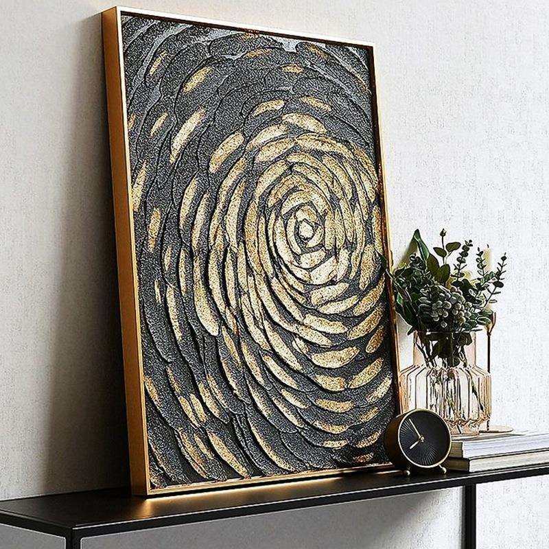 现代简约手绘油画抽象美式艺术客厅装饰画沙发背景轻奢墙画挂画