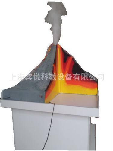 地理教室火山喷发教学模型