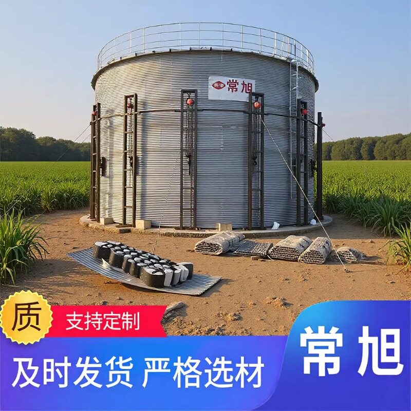 大型装配式粮食锥底仓通风防潮储量设备农场粮库专用钢板仓耐用