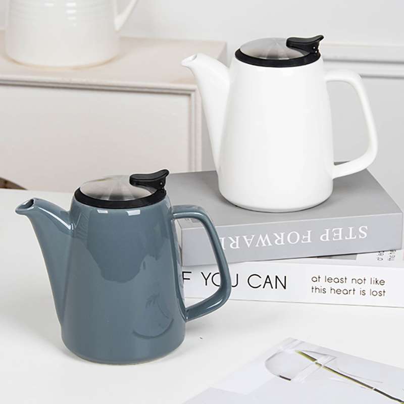 陶瓷茶壶单壶茶杯茶具套装大容量泡茶壶紫砂带过滤餐厅茶水分离