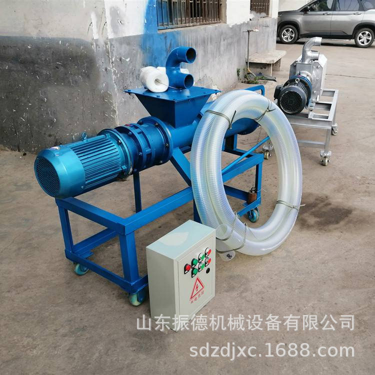 螺旋挤压粪便干湿分离机猪粪干湿分离机斜筛式粪便分离机设备