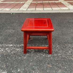 椅子花梨木全独板官帽椅家用靠背椅实木整装小牛角椅小号