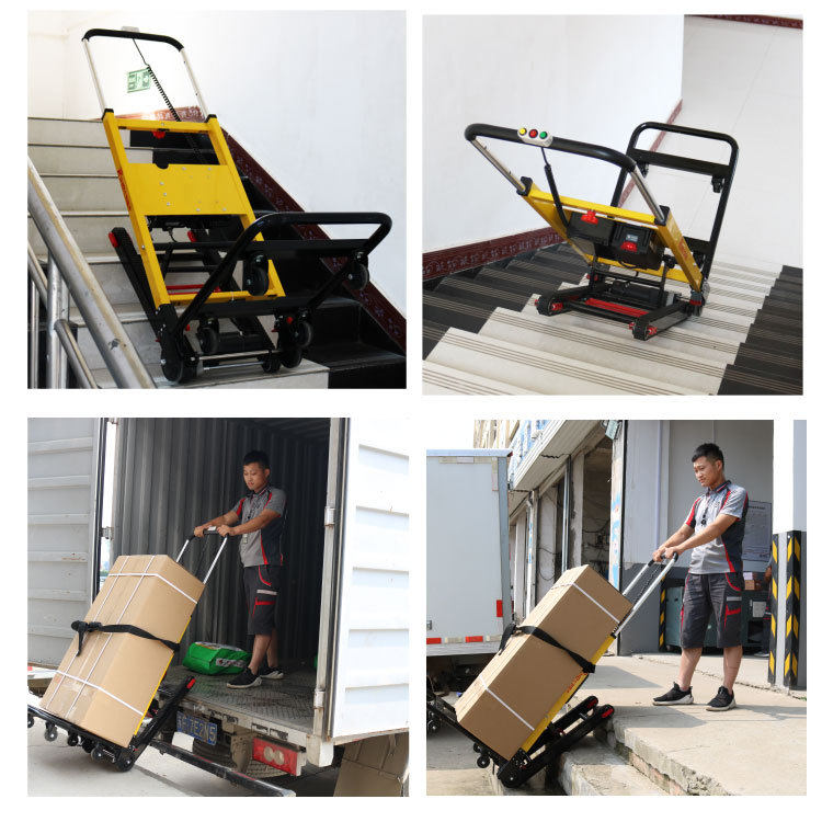 电动爬楼手推车电动爬楼车电动拉货车载货车购物车