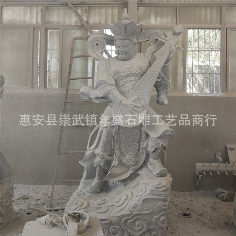惠安崇武花岗岩石雕天王像