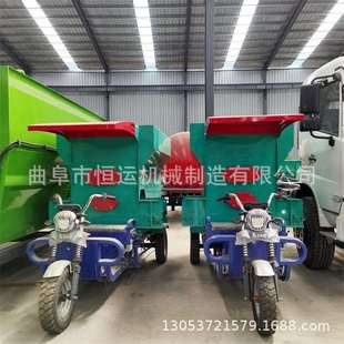 牛场自走式 撒料车出料均匀双侧下料投料车