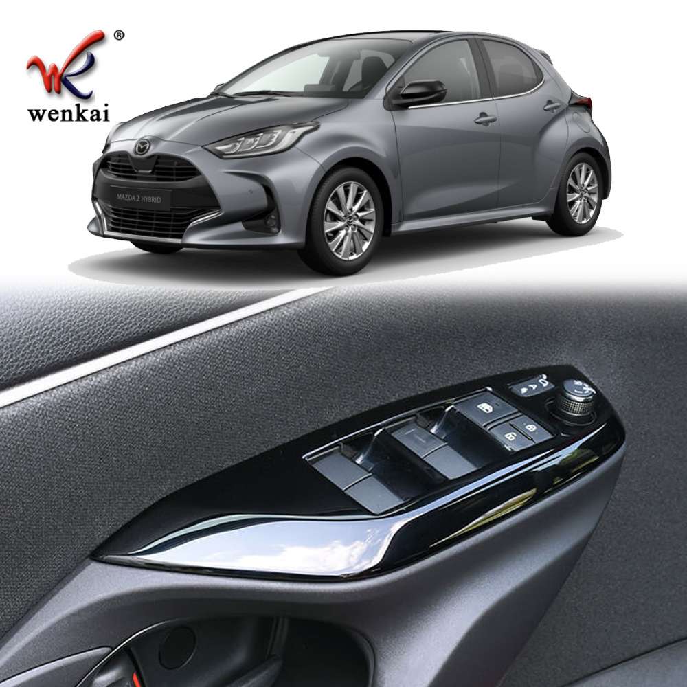 适用于马自达23款Mazda 2改装玻璃开关升降装饰面板 车窗按键专用