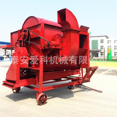 甘肃家用油菜脱粒机高粱水稻脱粒机家用自动进料打谷机四清分离