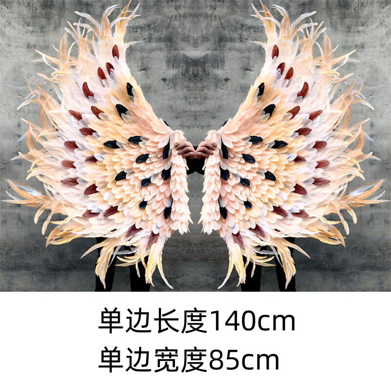 秋千翅膀羽毛翅膀道具橱窗婚庆拍摄创意天使羽毛墙面装饰风壁饰壁