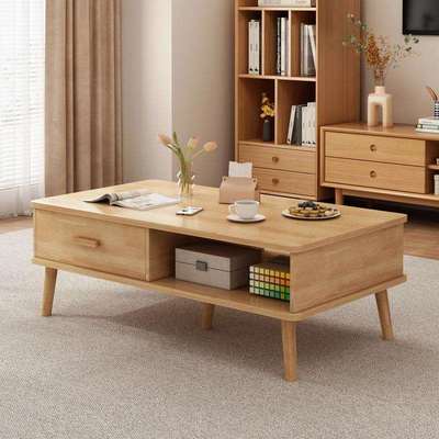 实木茶几客厅家用2025新款小户型桌子现代简约沙发茶几电视柜组合