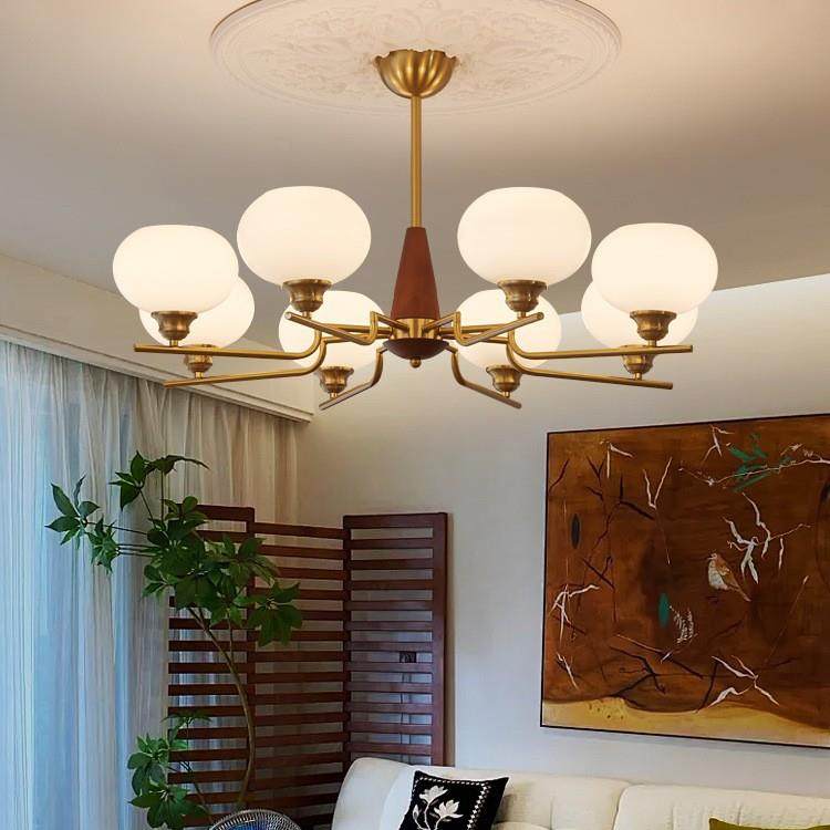 美式复古风客厅吊灯法式餐厅灯中古大厅主灯浪漫感主卧房间灯