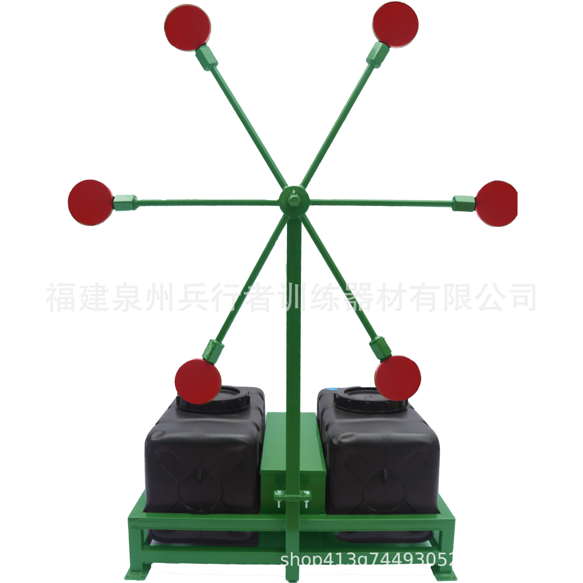 刺杀训练风车靶 风车靶 电动风车靶 六头靶 6头靶 配重底座风车靶