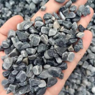 水洗石庭院绿化用灰色石子造景铺面用水磨石碎石