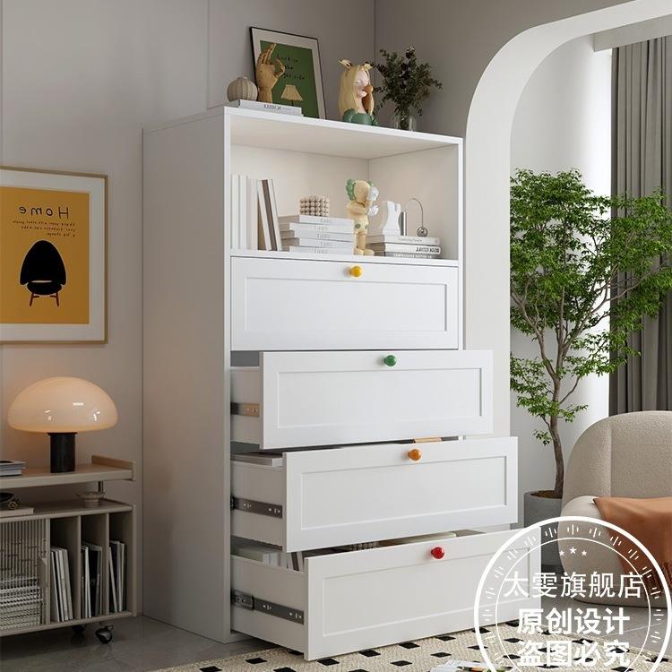 铁艺五斗柜卧室储物柜客厅家用边柜现代简约钢制收纳置物柜抽屉柜