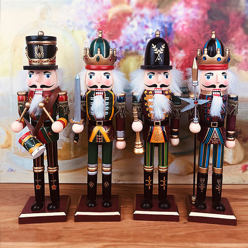 英国胡桃夹子木偶士兵北欧家居摆件创意房间摆设客厅酒柜小装饰品