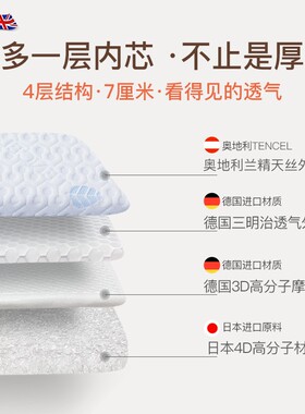 新生婴儿床垫可水洗宝宝幼儿园儿童乳胶4D空气纤维无甲醛定制夏季