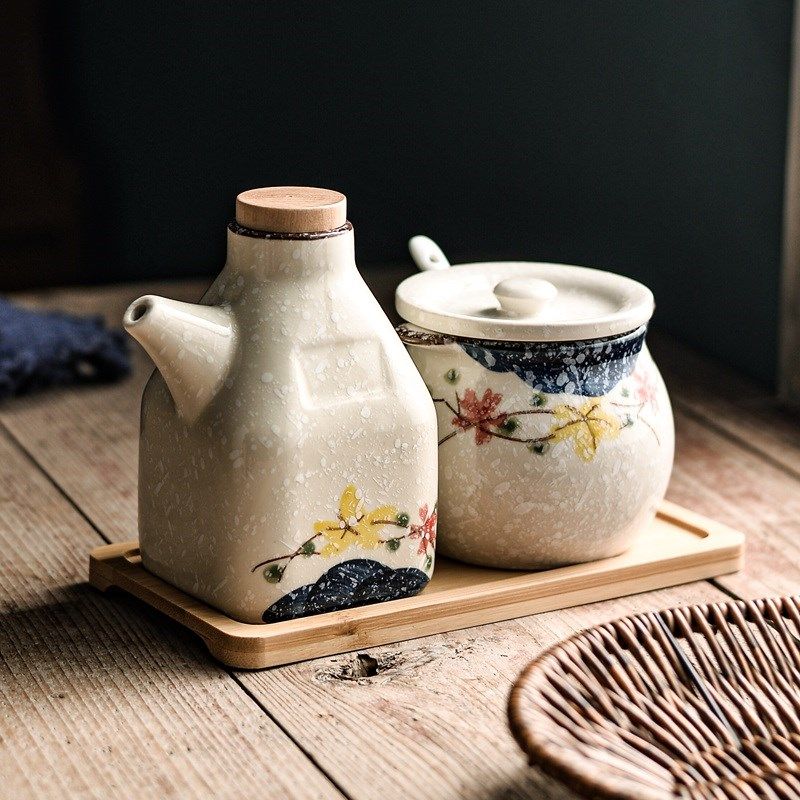 盐罐调料罐厨房家用调味罐陶瓷油泼辣子专用罐耐高温调料品罐组合,厨房/烹饪用具,调味瓶罐/调料研磨器,淘宝优惠券,粉丝福利购,淘宝优惠卷