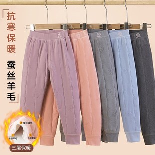 校服神器保暖裤中大童学生女童保暖棉裤男童内穿秋裤夹棉加厚冬季
