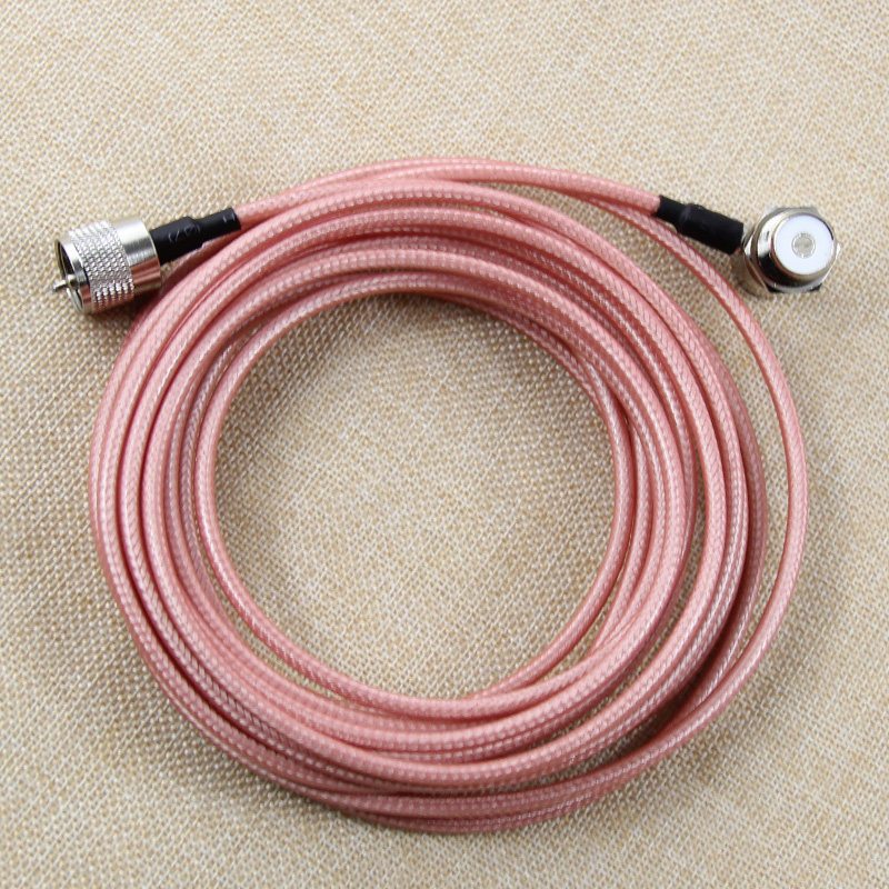 车载对讲机车载台电台车台天线馈线纯铜线连接线夹边线通用M头