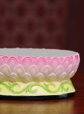 戴玉堂小莲花座观音菩萨佛像底座佛座加高增高陶瓷摆件供奉家用