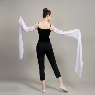 子甩袖 女成人惊鸿舞演出服练习藏族舞蹈戏曲单独袖 古典舞服装 水袖