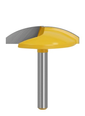 14柄8柄mm薄型平底刀肚板刀圆弧清/底刀木工铣刀圆底6刀