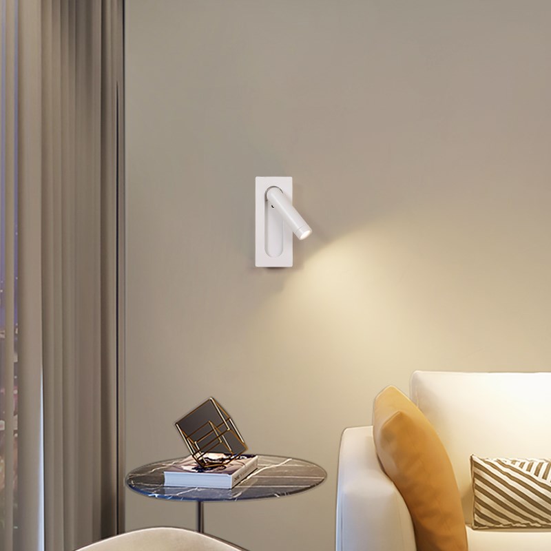 新款明装带开关壁灯酒店客卧室书房可旋转床头阅读头装饰简约创意