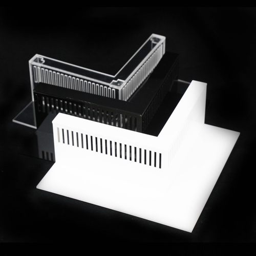 亚克力直角挡沙板鱼缸溢流区溢流板鱼梳改防沙挡板挡泥挡石