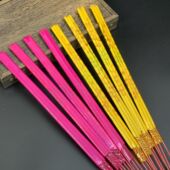 三支装 长香大香外香供佛寺庙用香发财香财神香烫金字初一敬神香