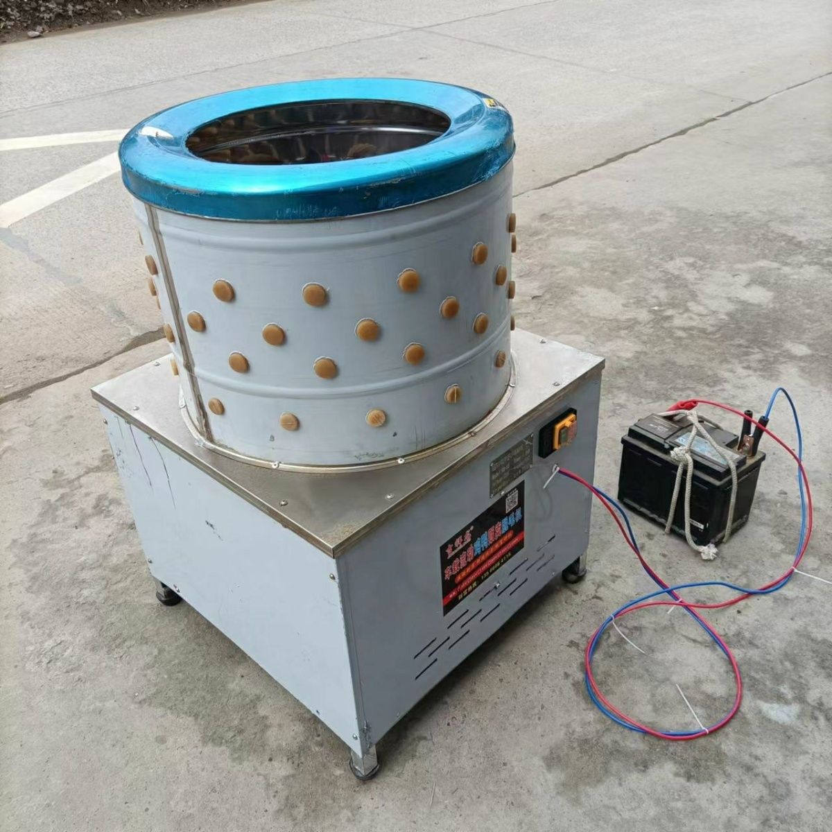 不锈钢电瓶鸡鸭脱毛机锂