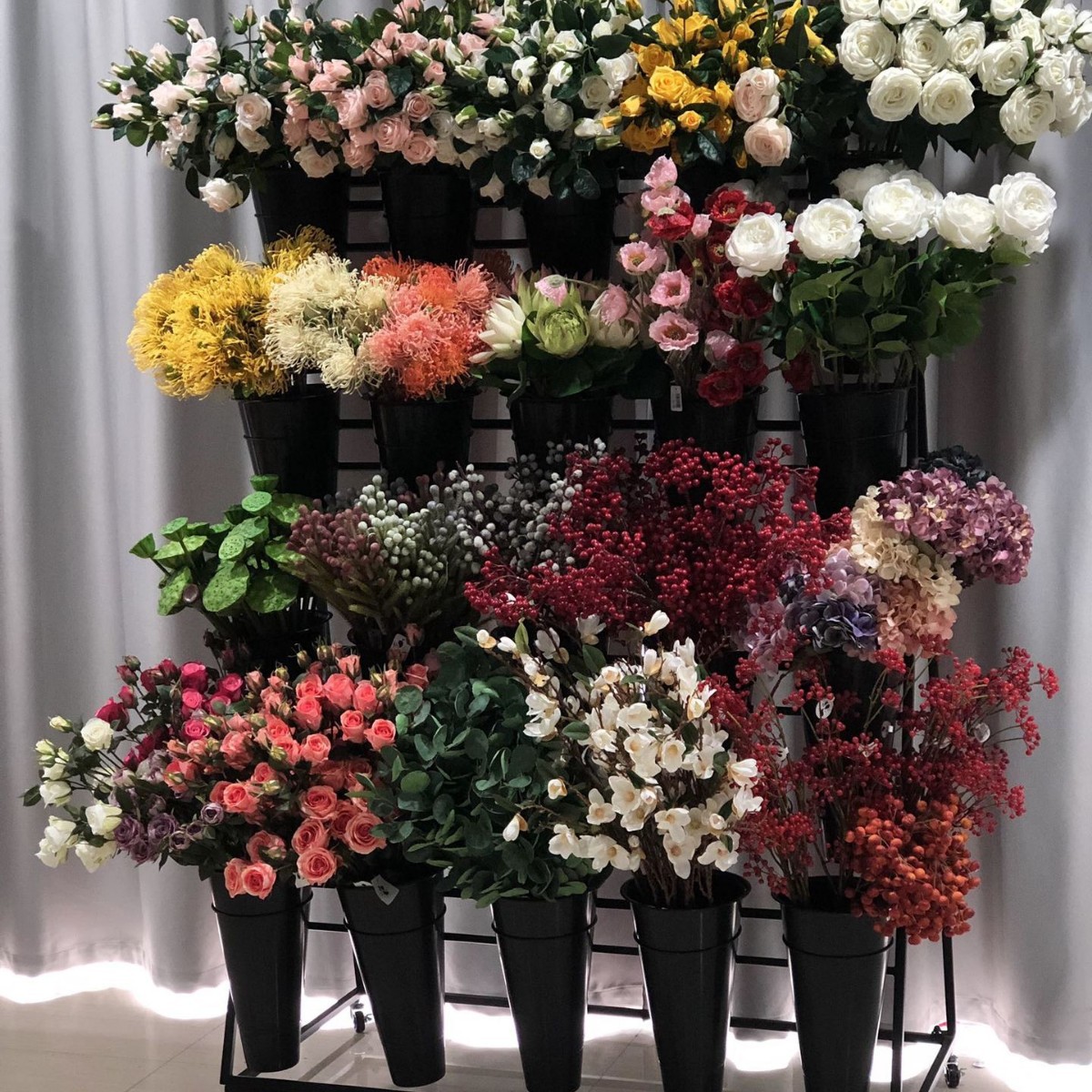 大号折叠塑料鲜花展示架