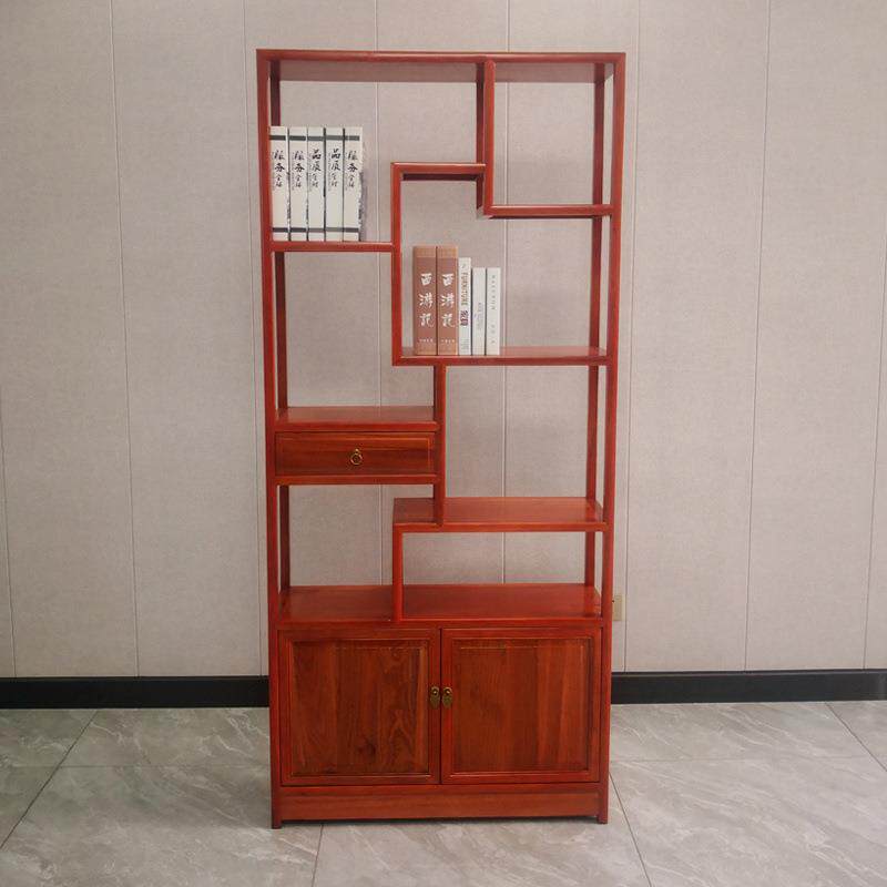 实木小博古架新中式现代简约工艺品置物架客厅多宝阁展示架组合柜