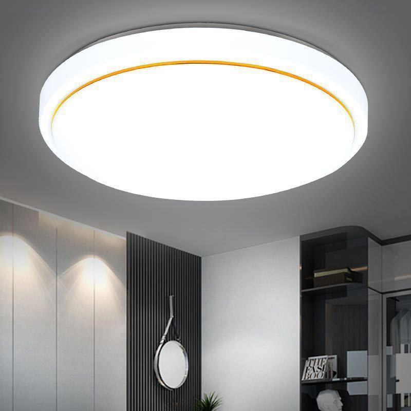 LED亚克力圆形吸顶灯现代简约卧室变光客厅灯阳台厨卫灯灯饰灯具