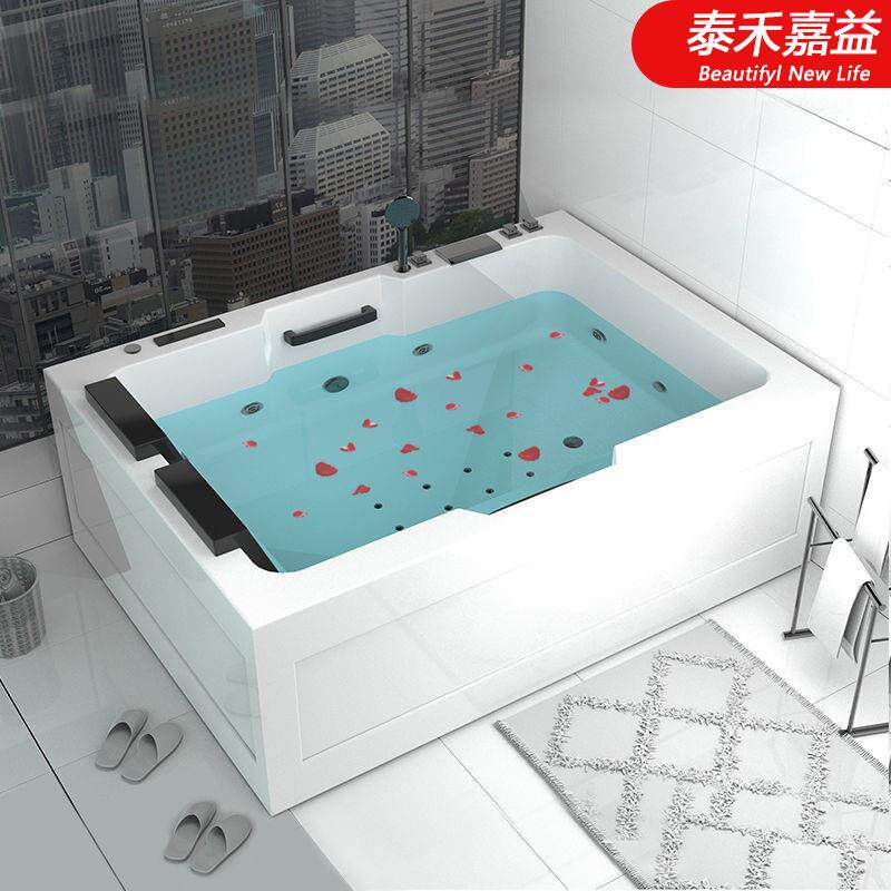 亚克力加厚双人超大号成人家用情侣单人冲浪按摩舒适恒温浴缸浴盆